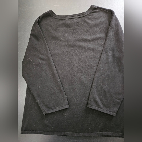 Silk Blend Daniel Sherman Oversize Black Cardigan - NWOT - Size L - Picture 2 of 12